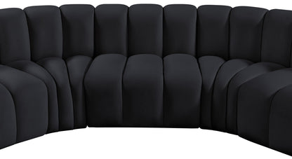 Arc - Velvet 8 Piece U-Shaped Modular Sofa