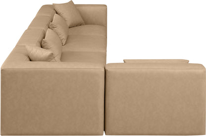 Cube - 5 Piece Modular Sectional - Tan