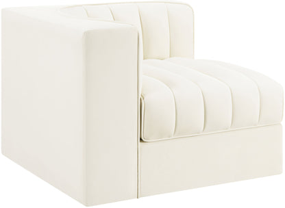 Rummi - Velvet Performance Fabric Upholstered Modular Corner Chair