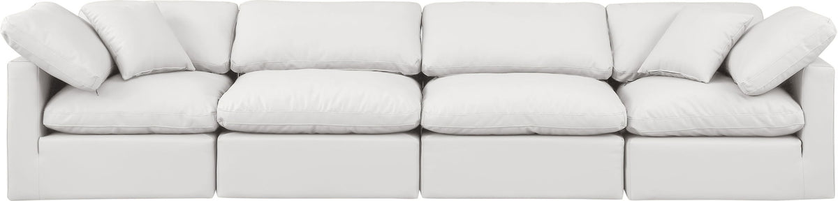 Indulge - Faux Leather 4 Seat Modular Sofa