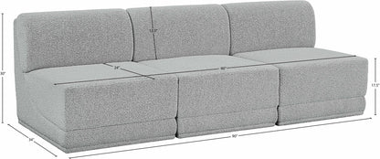 Ollie - 3 Seat Armless Modular Sofa