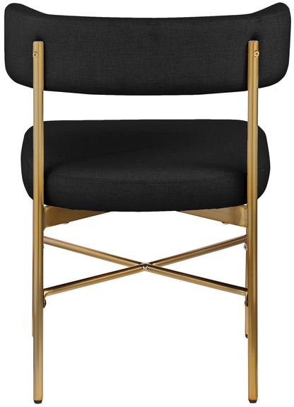 Rivage - Durable Dining Chair With Gold Frame (Set of 2)