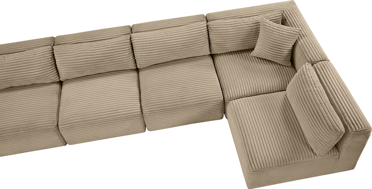Shaggy - Fabric 7 Piece Modular Sectional
