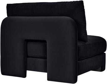 Hammond - Velvet Performance Fabric Upholstered Armless Chair