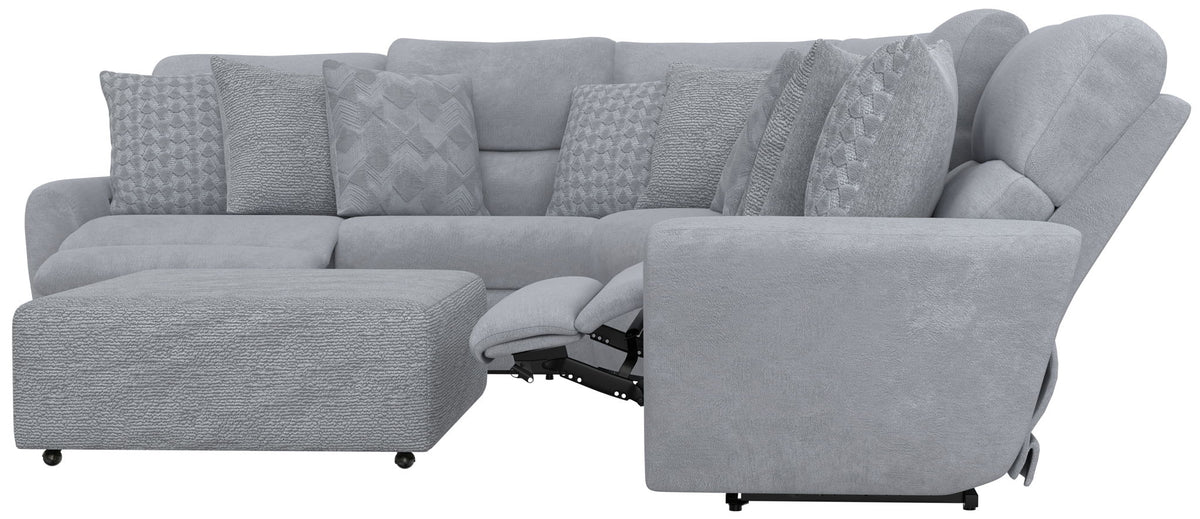 Majesty - Deep Seating Power Reclining Sectional And Ottoman