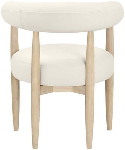 Sable - Vegan Leather Upholstered Dining Chair (Set of 2) - Painted Natural Base