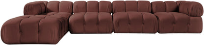 Orin - Fabric Velvet 5 Piece Modular Sectional