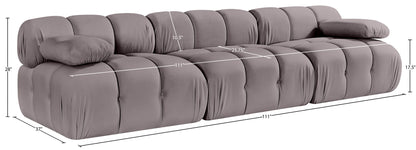 Orin - Velvet 3 Piece Modular Sofa