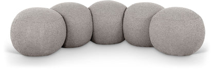 Apollo - Boucle Fabric Bench