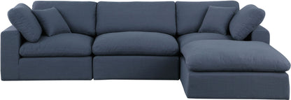 Comfy - 4 Piece Linen Fabric Modular Sectional With Chaise