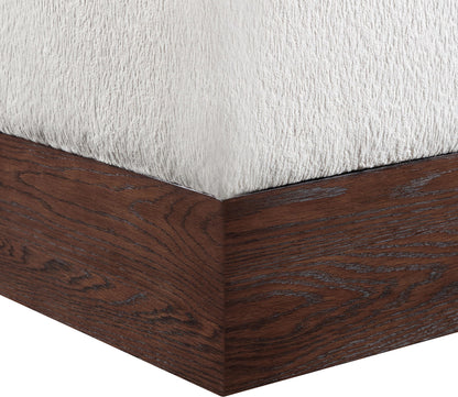Havre - Ottoman / Stool With Brown Base
