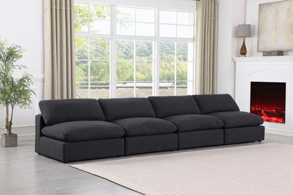 Comfy - Linen Modular Armless Sofa 4 Seats