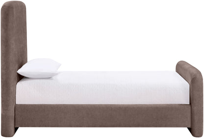 Fira - Chenille Fabric Upholstered Bed