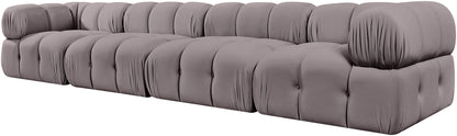 Orin - Fabric Velvet 4 Piece Modular Sofa