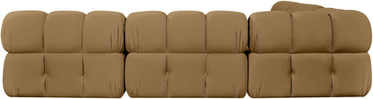 Orin - Velvet Fabric 5 Piece Modular Sectional