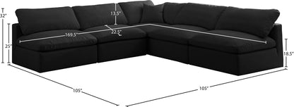 Plush - 5 Piece Modular Sectional