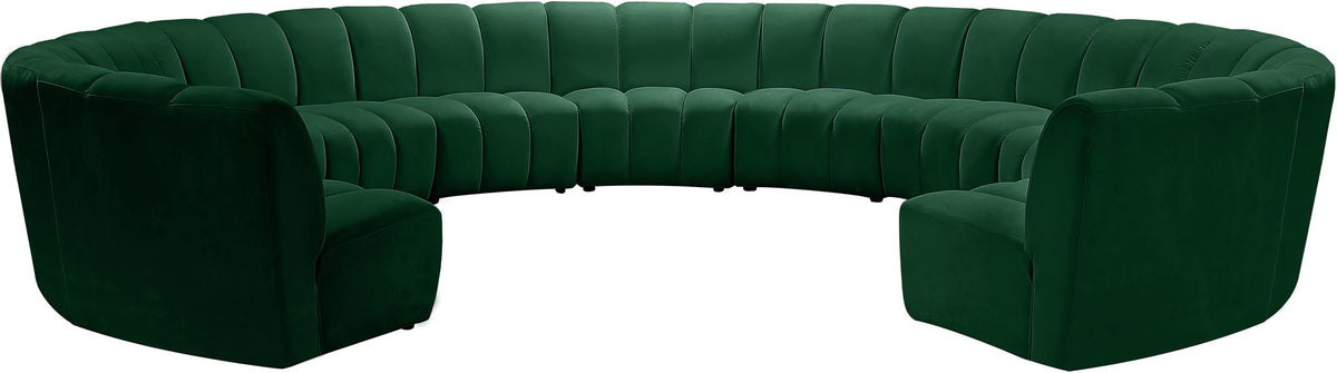 Infinity - 11 Piece Velvet Modular Sectional