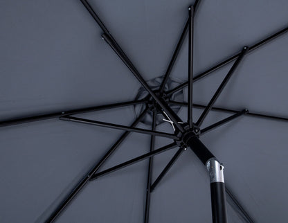 Fiji - Aluminum Patio Umbrella With Square Black Base