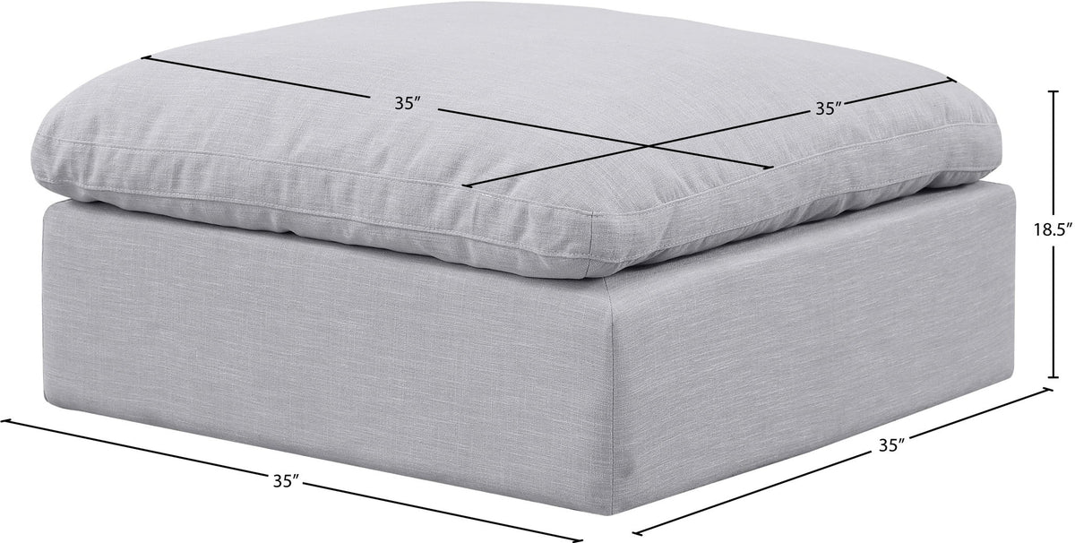 Indulge - Linen Ottoman