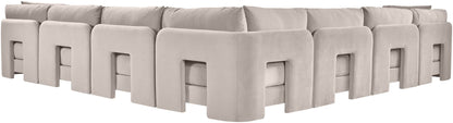 Hammond - Velvet Performance Fabric Upholstered 7 Piece Corner Sectional