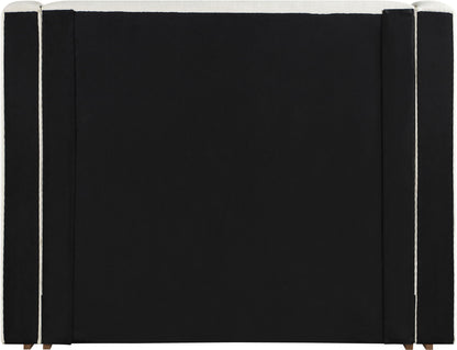 Solange - Linen Textured Fabric Upholstered Bed