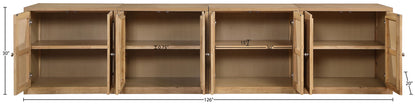 Vero - Solid Wood And Oak Venee Sideboard/Buffet