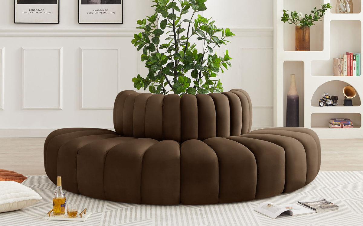 Arc - Velvet 4 Piece Modular Sofa