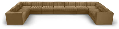 Rummi - Velvet Performance Fabric Upholstered 11 Piece Modular Sectional
