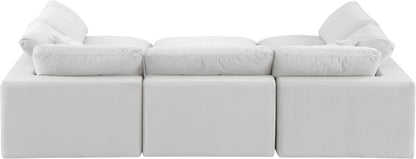 Comfy - 6 Piece Velvet Sectional