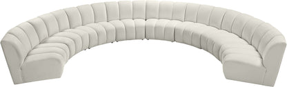 Infinity - 8 Piece Velvet Modular Sectional