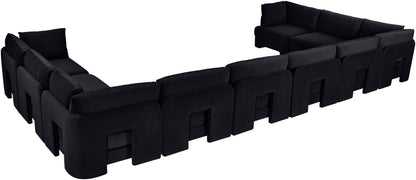 Hammond - Velvet Performance Fabric Upholstered 10 Piece Sectional