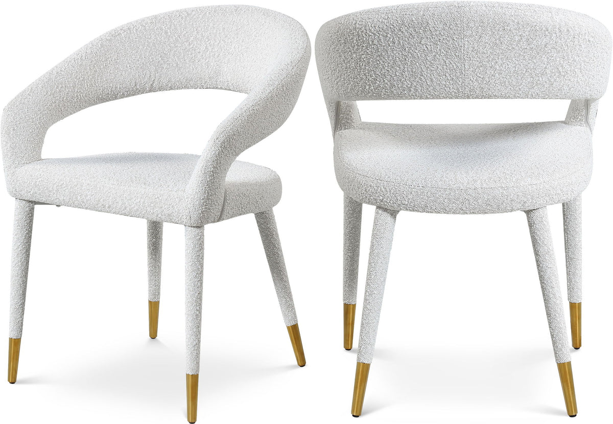 Destiny - Fabric Dining Chair - Cream