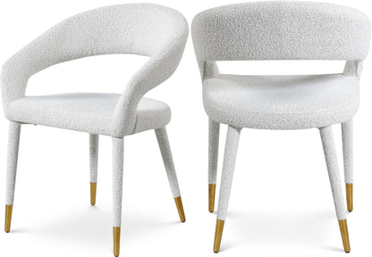 Destiny - Fabric Dining Chair - Cream