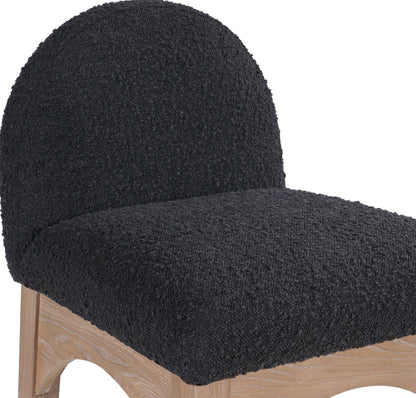 Waldorf - Boucle Stool With Natural Legs