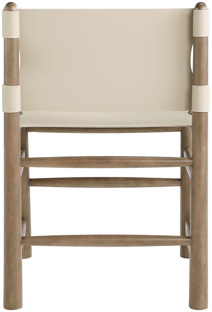 Santos - Vegan Leather Upholstered Dining Chair With Stained Brown Base (Set of 2)