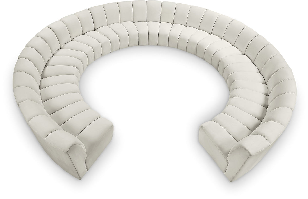 Infinity - 11 Piece Velvet Modular Sectional