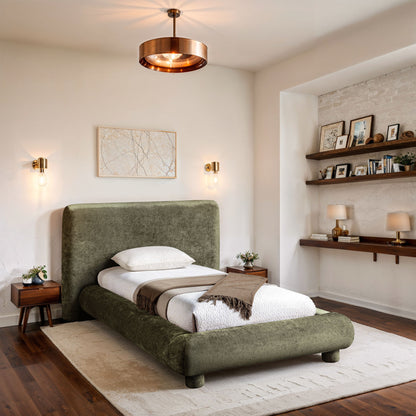 Blair - Chenille Upholstered Bed