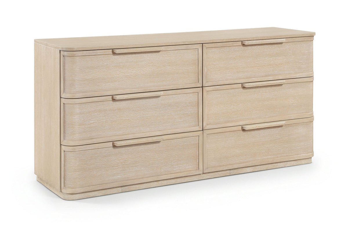 Tiberio - Oak Veneer And Solid Wood Dresser