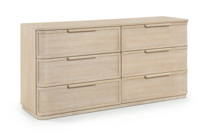 Tiberio - Oak Veneer And Solid Wood Dresser