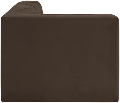 Rummi - Velvet Performance Fabric Upholstered 3 Piece Modular Sectional
