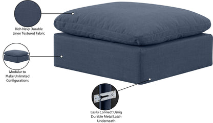 Indulge - Linen Ottoman