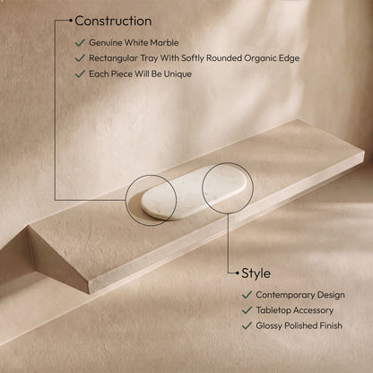 Carrell - Genuine Marble Tray