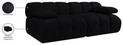 Orin - Velvet Performance Fabric Upholstered 2 Piece Modular Sofa