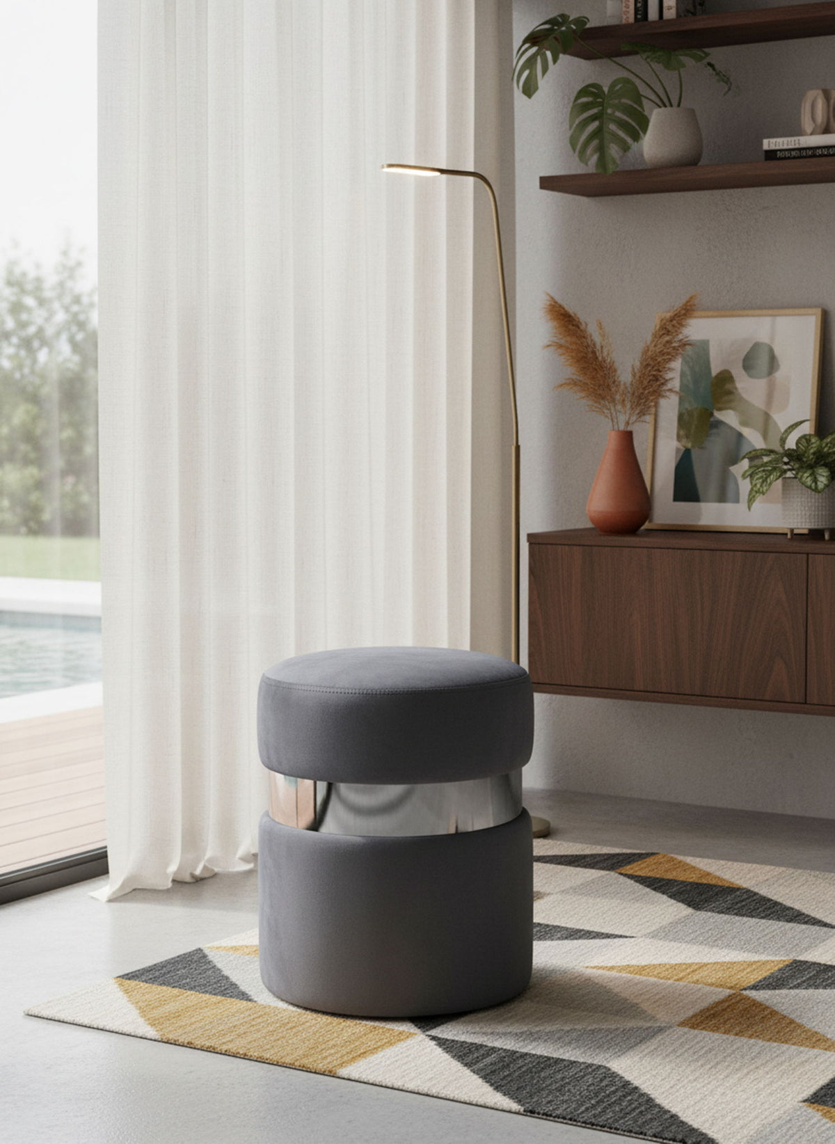 Hailey - Round Ottoman