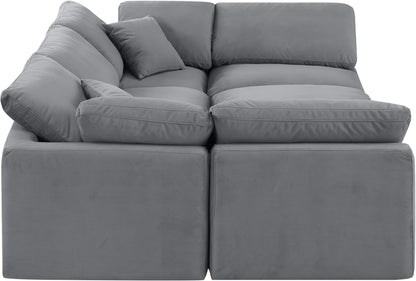 Indulge - Velvet 6 Piece Modular Sectional