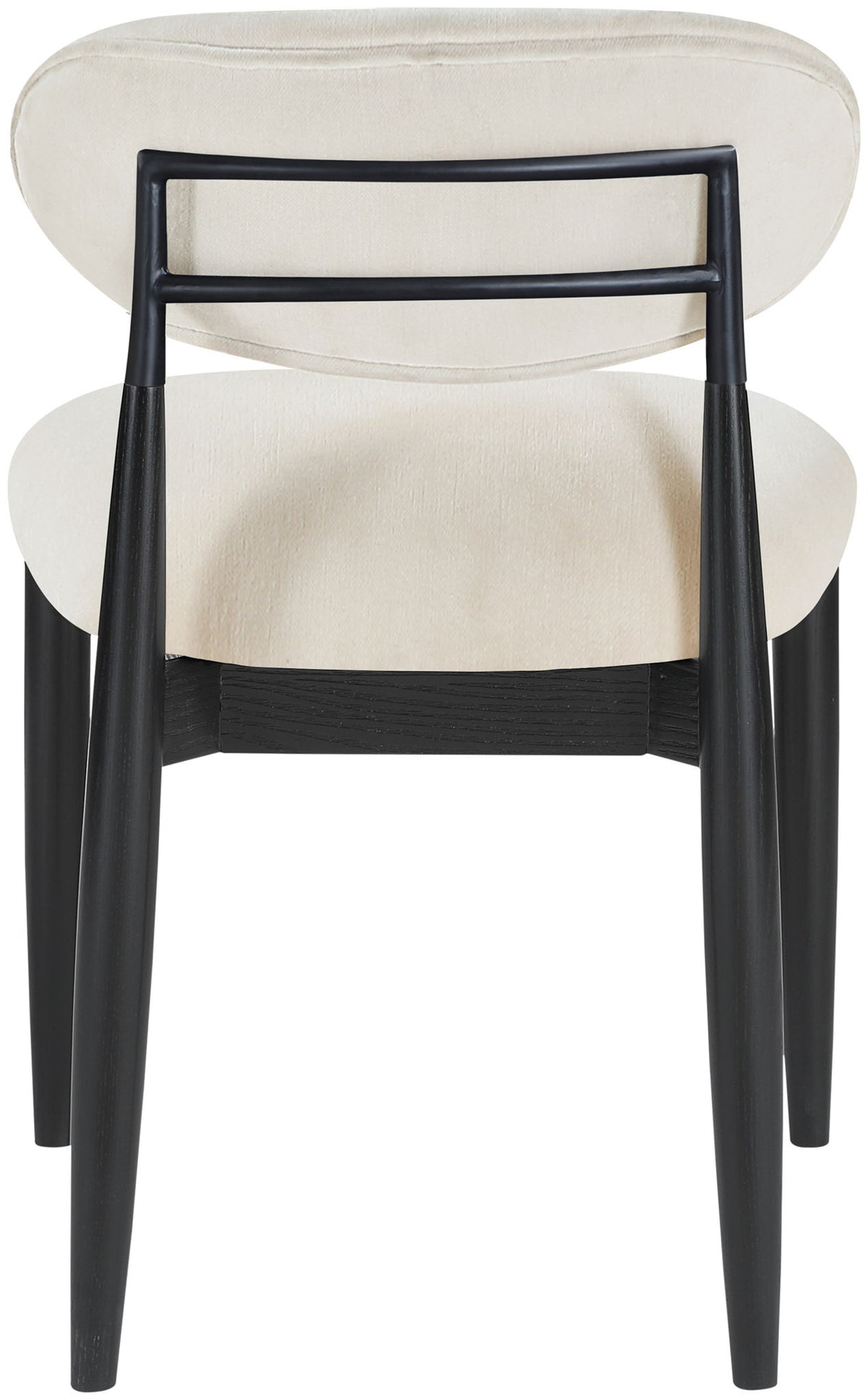Riccio - Fabric Dining Side Chair (Set of 2) - Black Frame