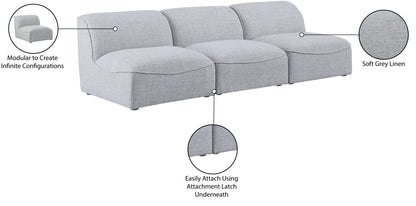 Miramar - 3 Seat Armless Modular Sofa