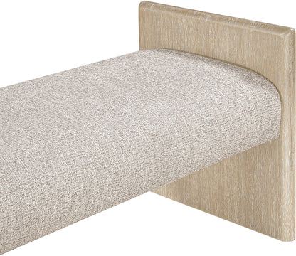 Hickory - Fabric Upholstered Bench - Natural Frame