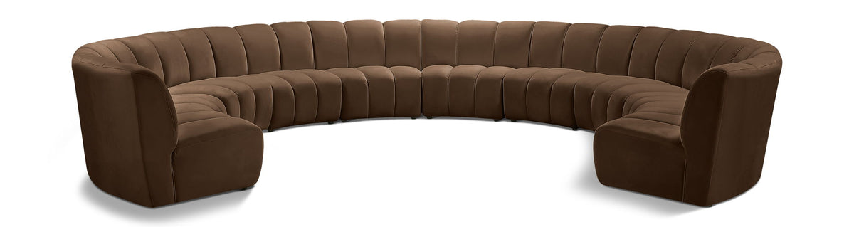 Infinity - 10 Piece Velvet Modular Sectional