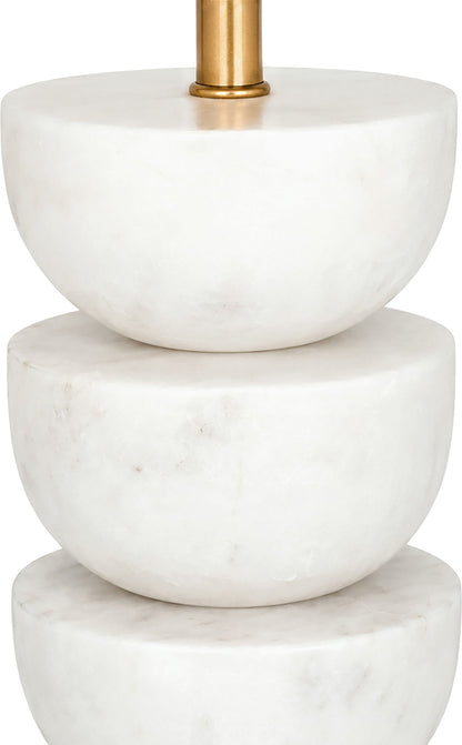 Opus - Linen Textured Fabric And Brass Table Lamp